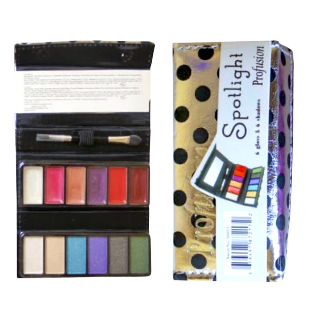 2 Spotlight Eyeshadows & Lipgloss Set NWT - Picture 3 of 13